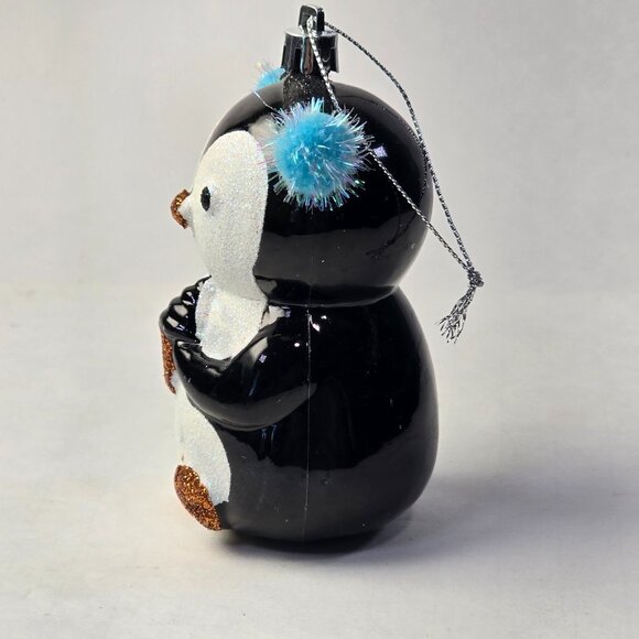 Penguin Christmas Ornament Shatterproof Hanging Plastic Holiday Decoration Bird - Picture 6 of 8